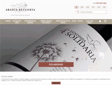 Tablet Screenshot of abadia-retuerta.com